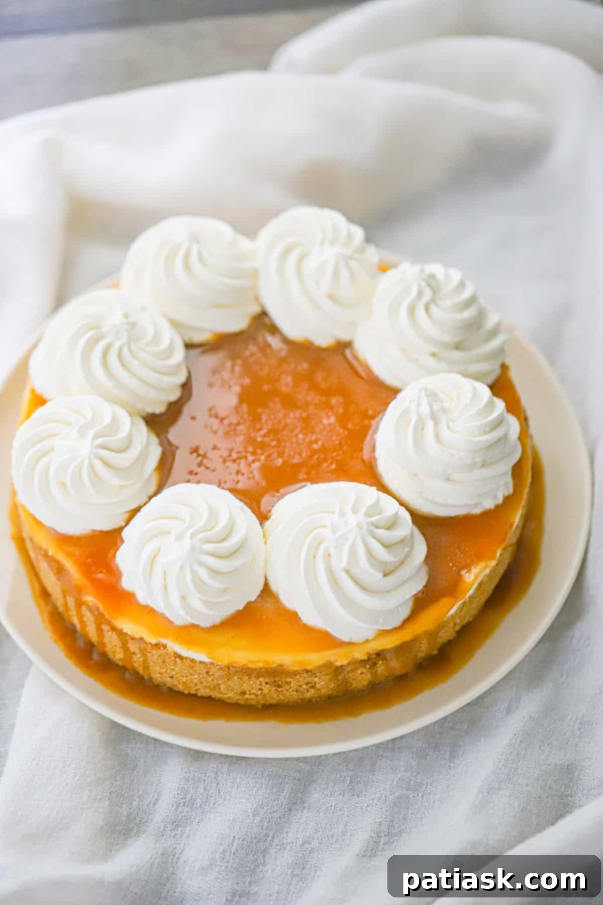 Sweet & Simple: 40 Easy Caramel Dessert Ideas 29 No Bake Salted Caramel Cheesecake with graham cracker crust