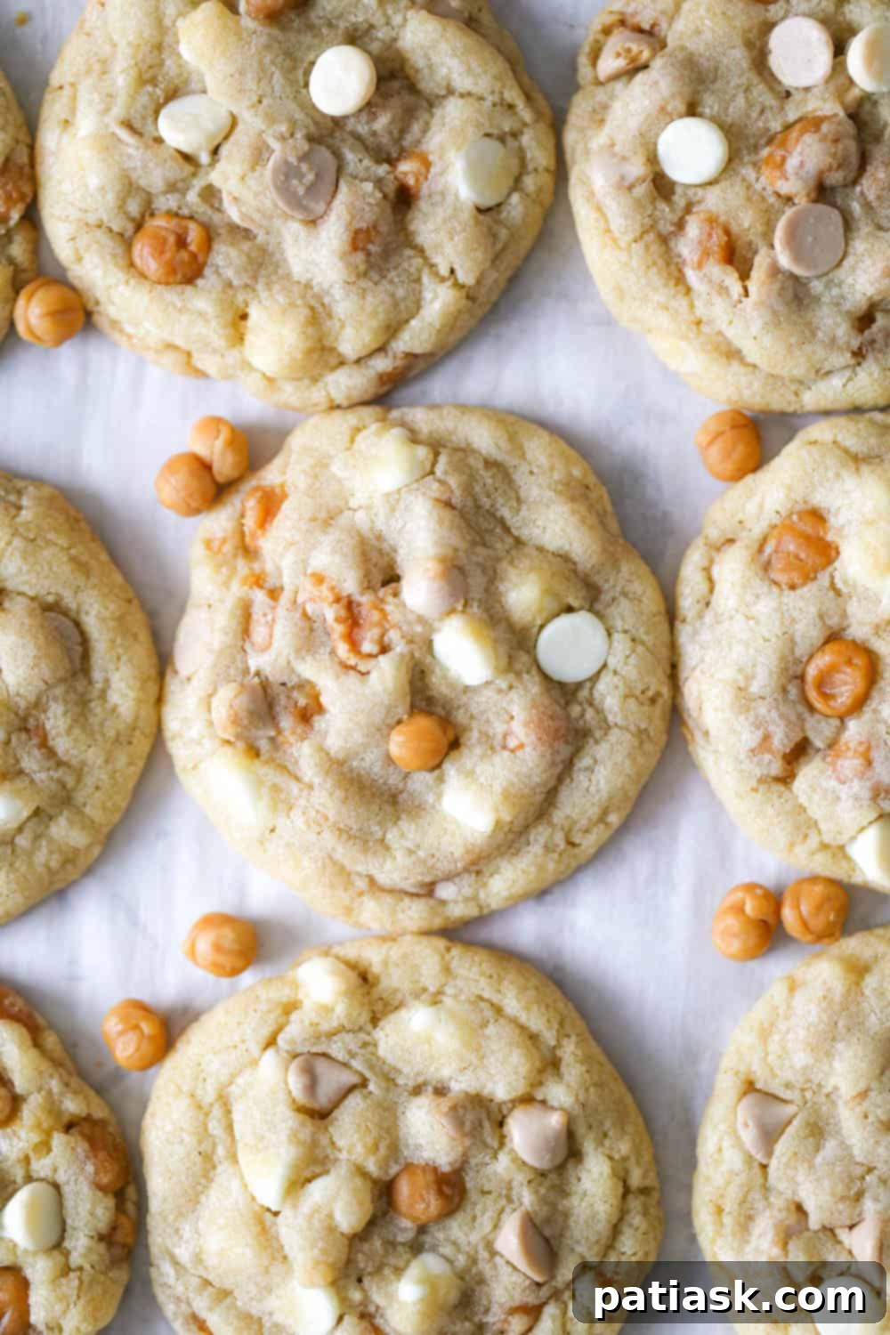 Sweet & Simple: 40 Easy Caramel Dessert Ideas 39 Salted Caramel White Chocolate Chip Cookies, sweet and salty