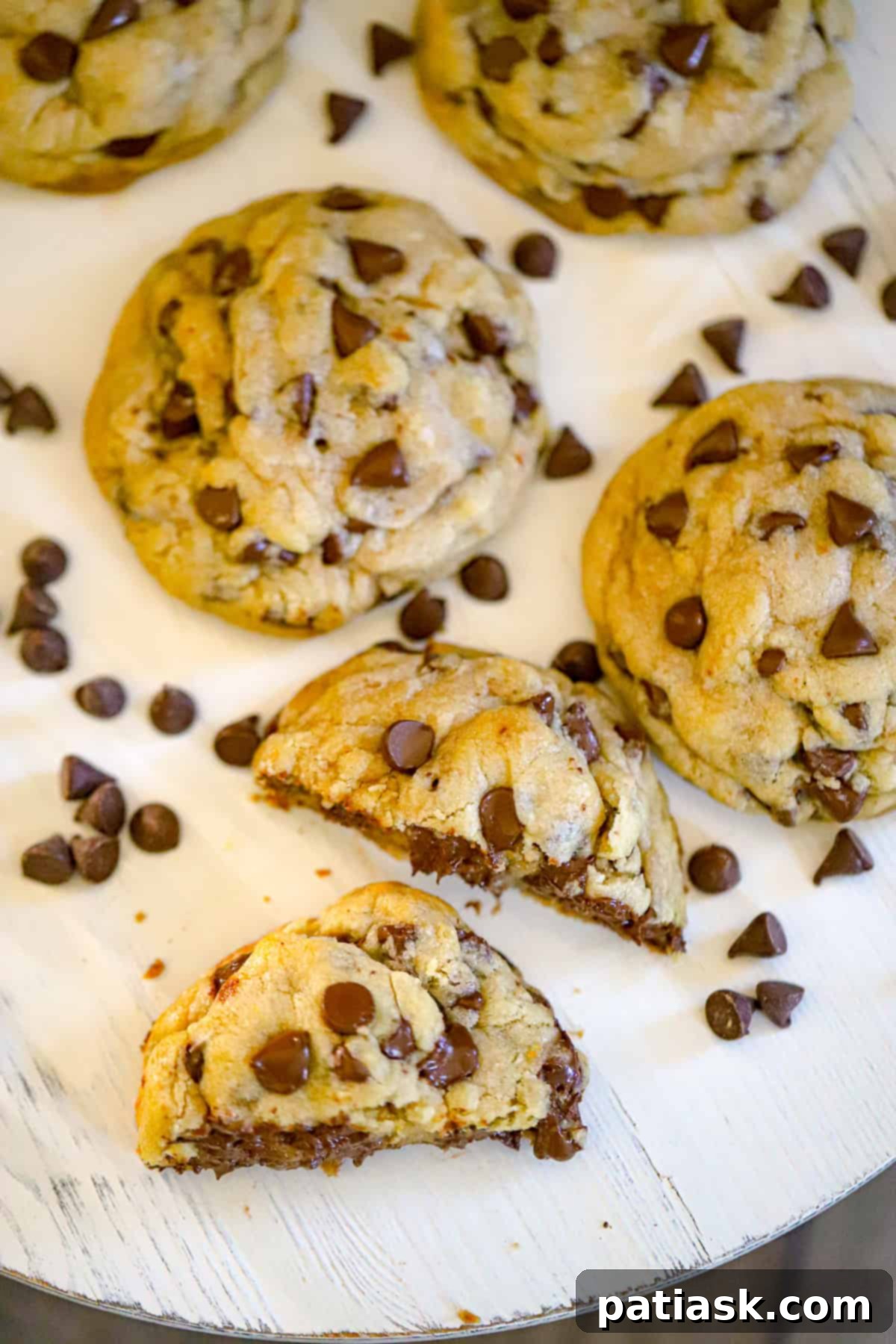 Legendary Levain Chocolate Chip Cookies 5 Ingredients for Levain Chocolate Chip Cookies on a marble counter