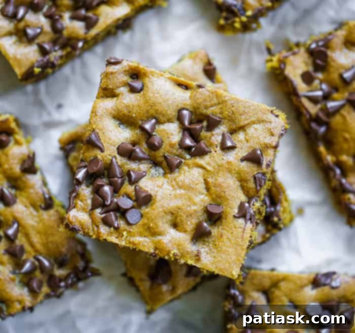 50 Effortless Pumpkin Delights 16 Sheet Pan Pumpkin Chocolate Chip Cookie Bars
