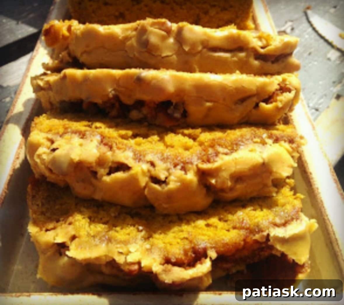 50 Effortless Pumpkin Delights 35 Country Pumpkin & Banana Cinnamon Bread {Pumpkin Glaze}