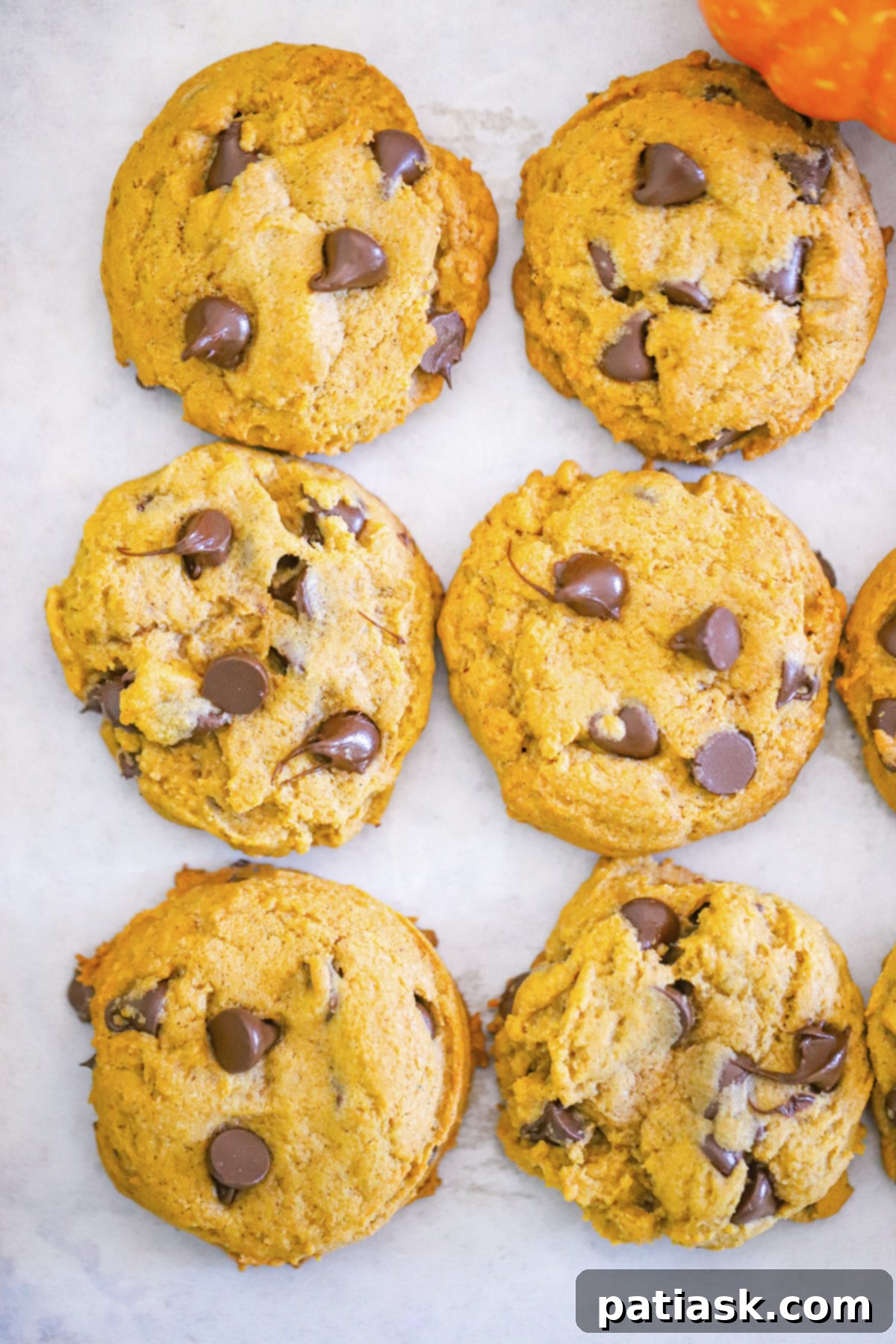 50 Effortless Pumpkin Delights 43 Eggless Soft Batch Pumpkin Chocolate Chip Cookies dessert ideas