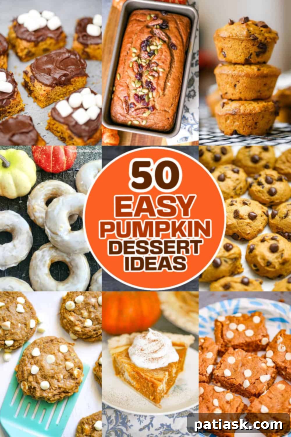 50 Effortless Pumpkin Delights 55 50 Easy Pumpkin Dessert Recipes Cookbook Cover