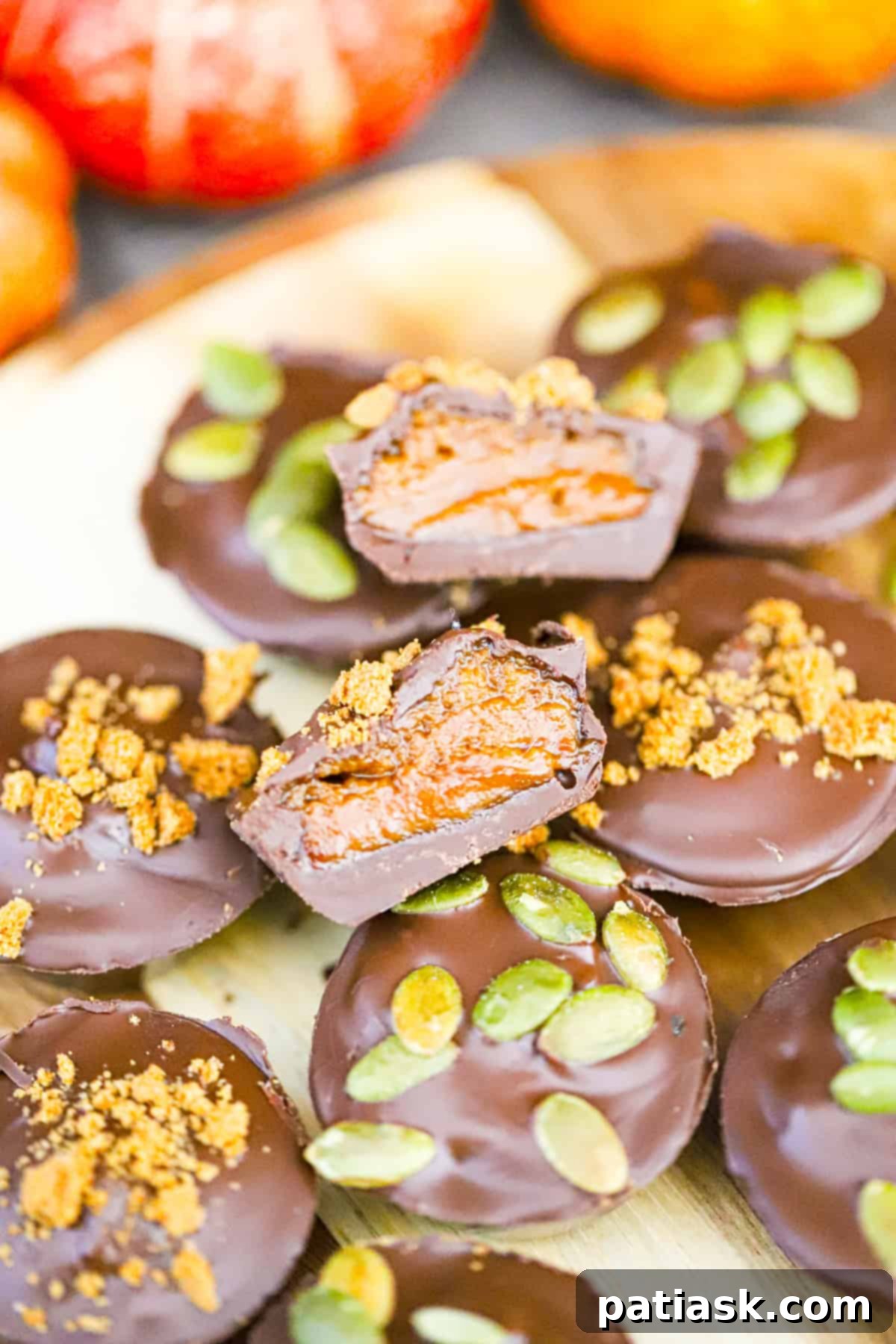 50 Effortless Pumpkin Delights 9 CHOCOLATE PUMPKIN BISCOFF CUPS - NO BAKE RECIPE