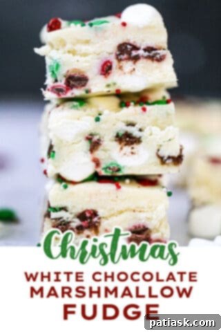 Festive White Chocolate Marshmallow Fudge 6 Holiday White Chocolate Marshmallow Fudge