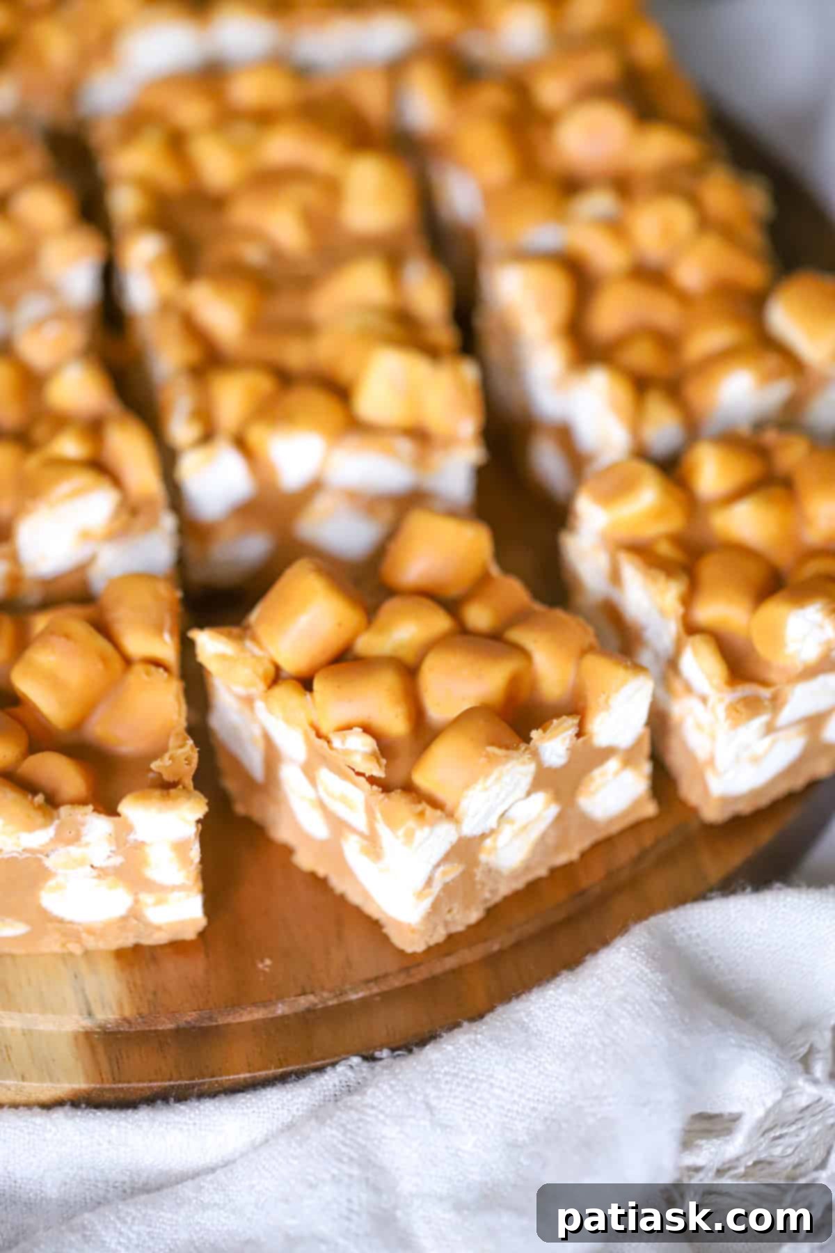 Peanut Butter Butterscotch Cloud Nine Bars 4 Ingredients laid out for making Peanut Butter Butterscotch Marshmallow Bars