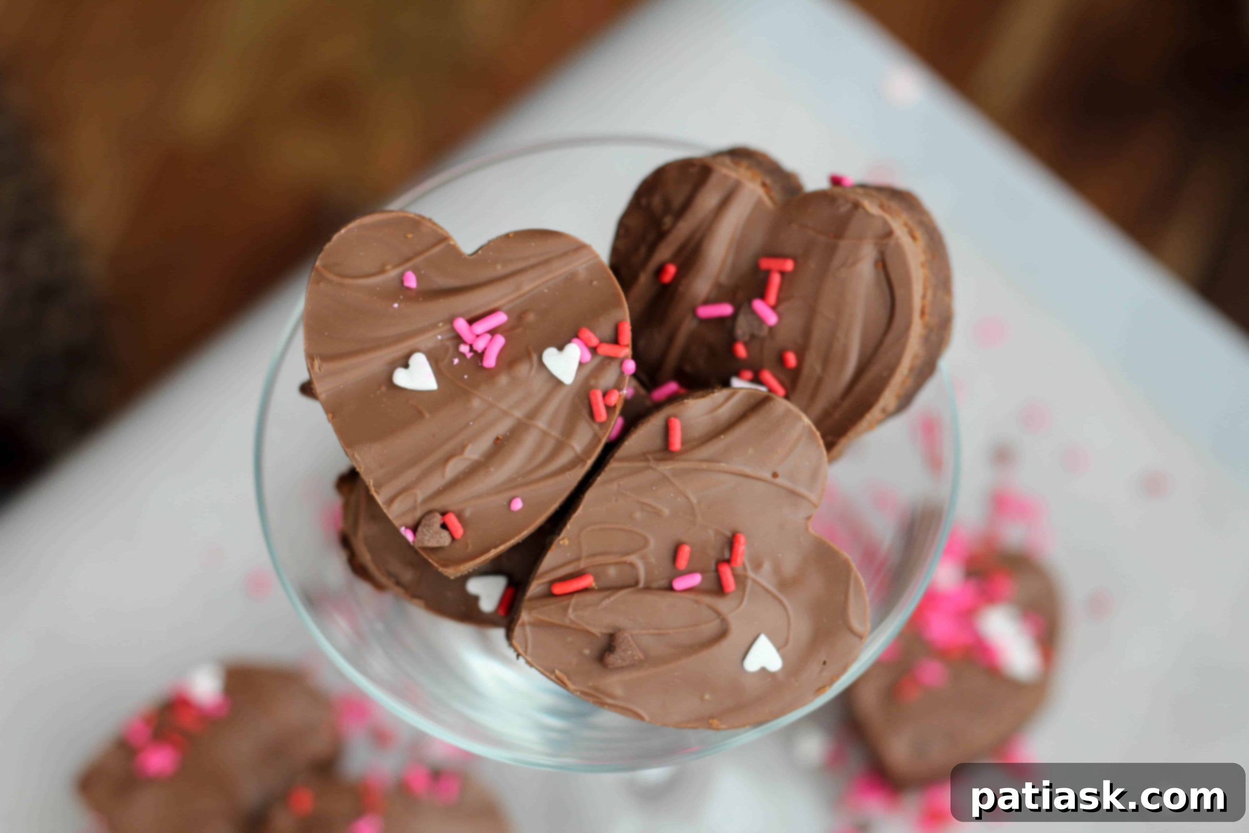 Sweetheart Fudgy Milk Chocolate Brownie Bites 6 valentine brownie bites