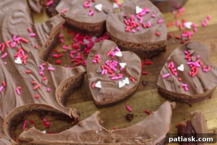 Sweetheart Fudgy Milk Chocolate Brownie Bites 4 valentine brownie bites