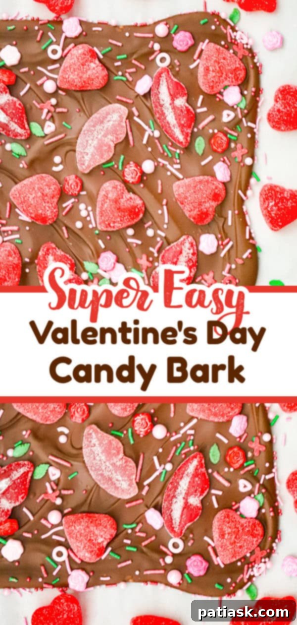 Sweetheart Chocolate Bark Delight 8 holiday dessert