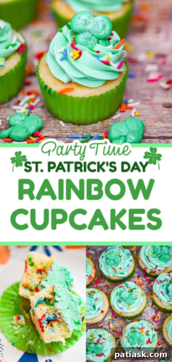 Lucky Clover Cupcakes 12 Multiple St. Patrick's Day Cupcakes on a festive plate