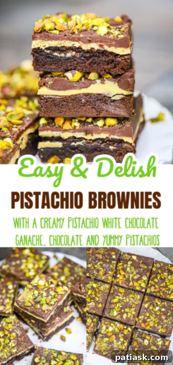 PISTACHIO BROWNIES
