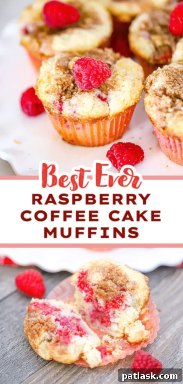 RASPBERRY COFFEE CAKE MUFFINS