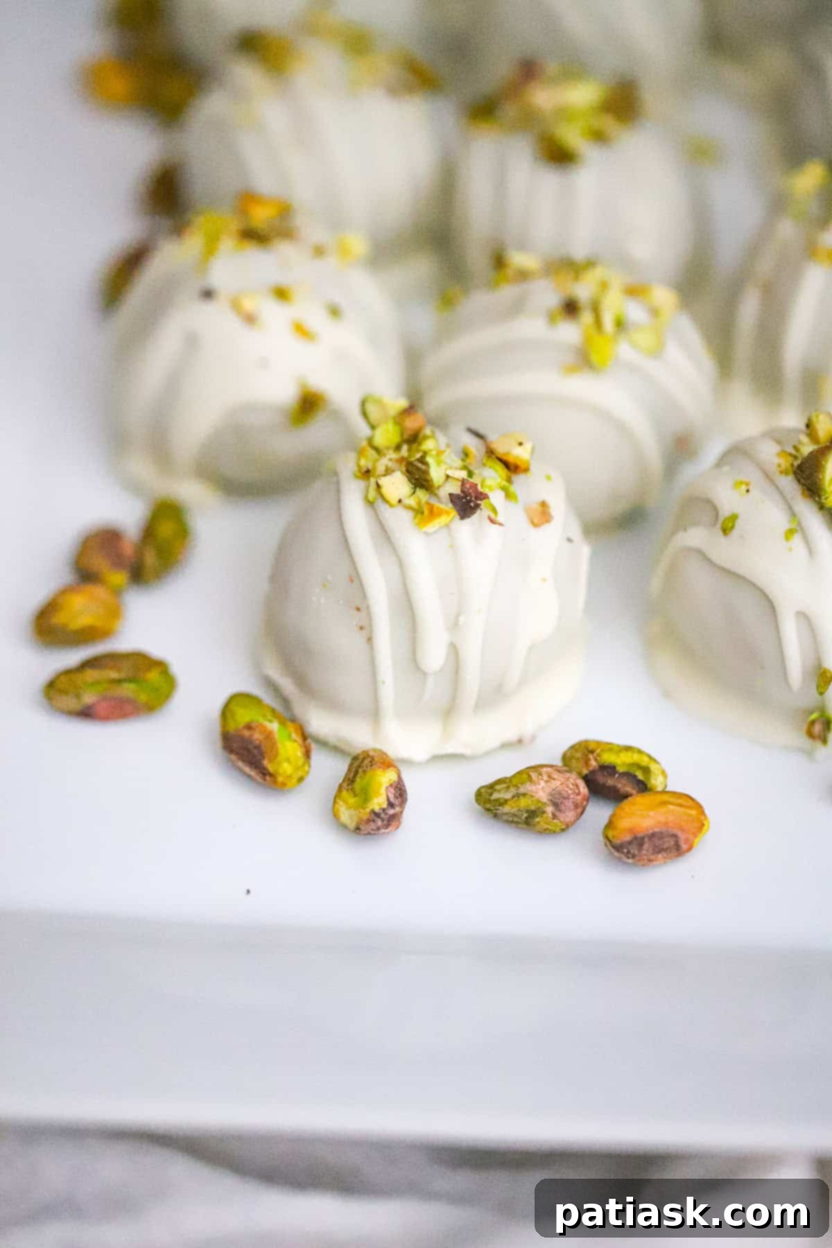 Pistachio Oreo Cookie Truffles recipe white chocolate