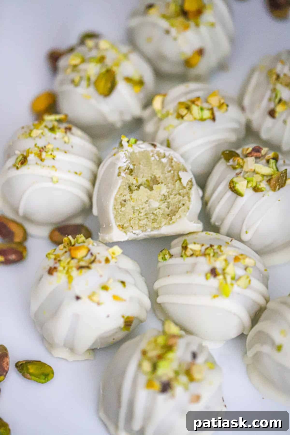 Pistachio Cookie Truffles