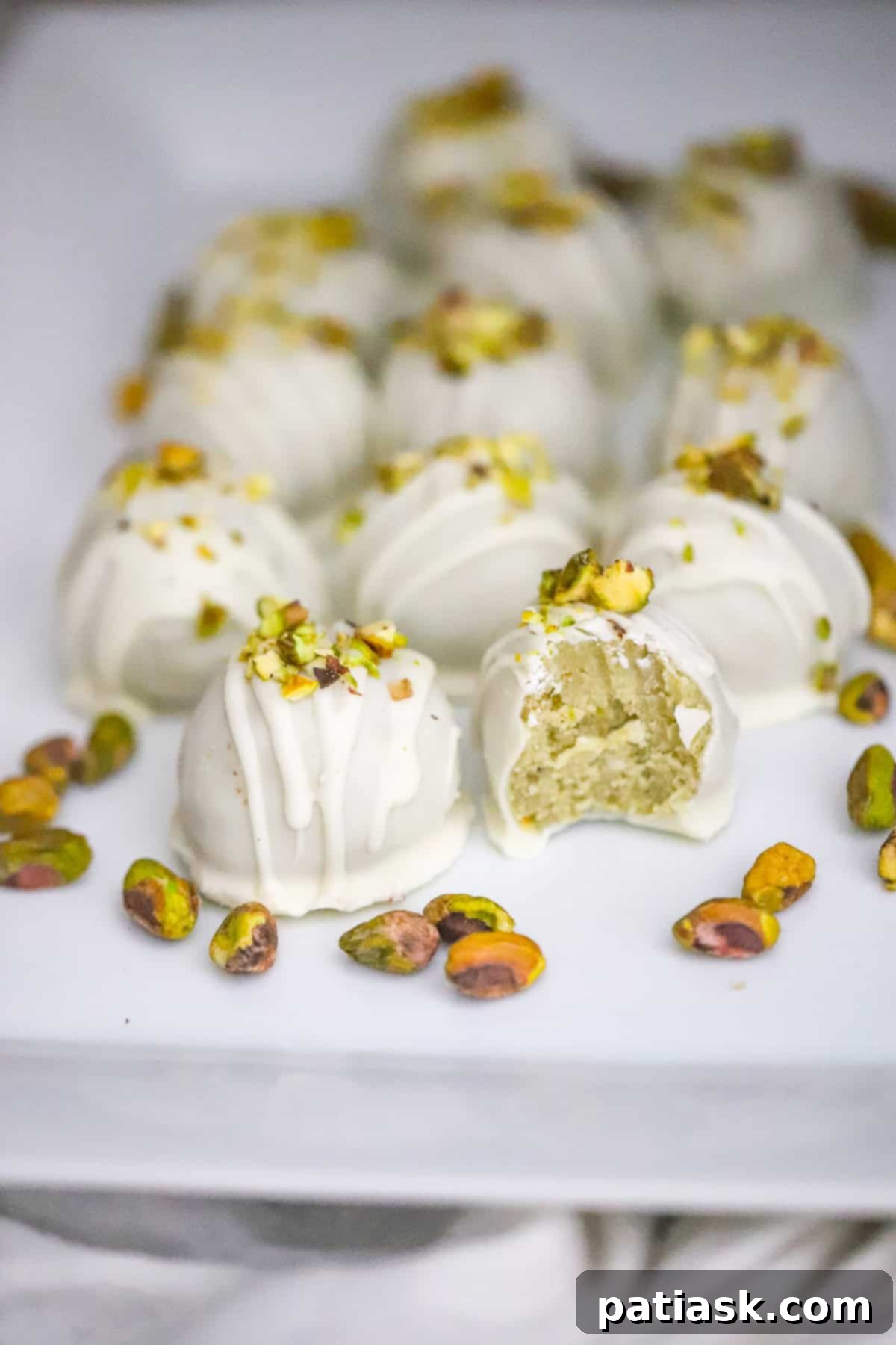 Pistachio Oreo Cookie Truffles recipe white chocolate