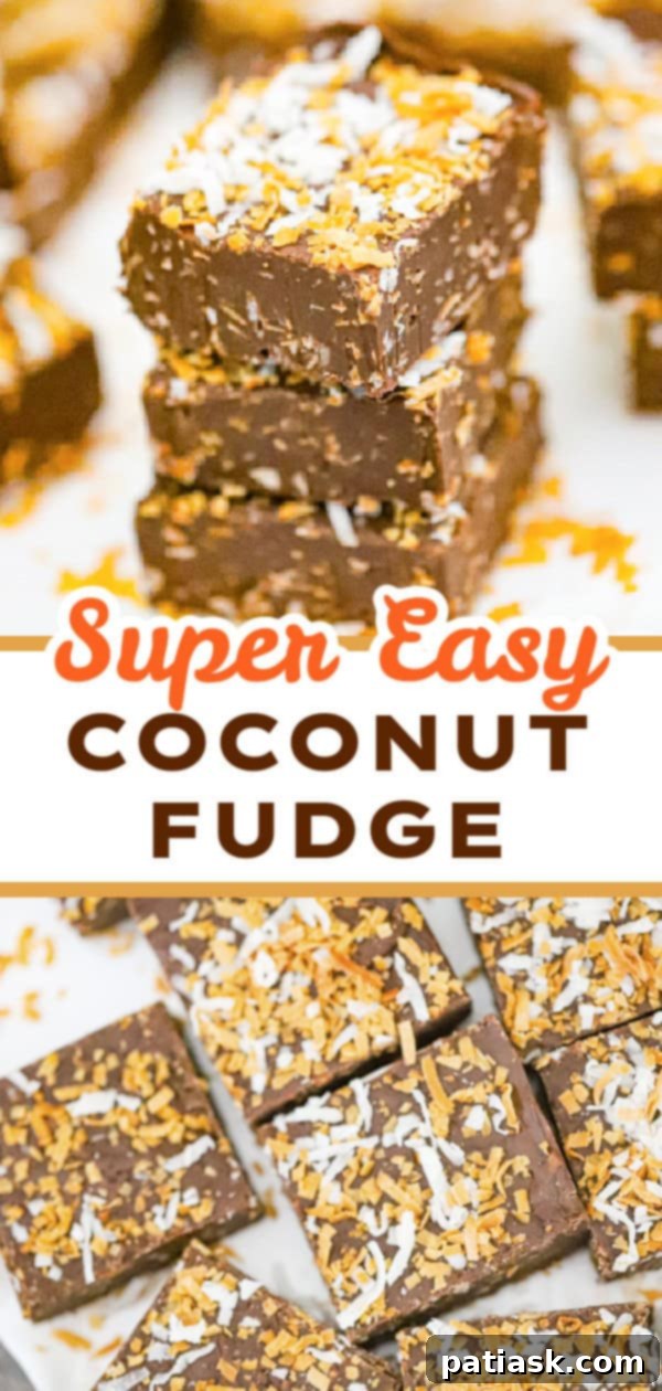 Effortless Microwave Coconut Fudge 7 Rich and decadent dessert, coconut fudge