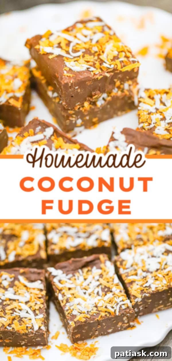Effortless Microwave Coconut Fudge 8 Rich and decadent dessert, stacked coconut fudge