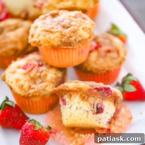 Strawberry Streusel Cobbler Muffins