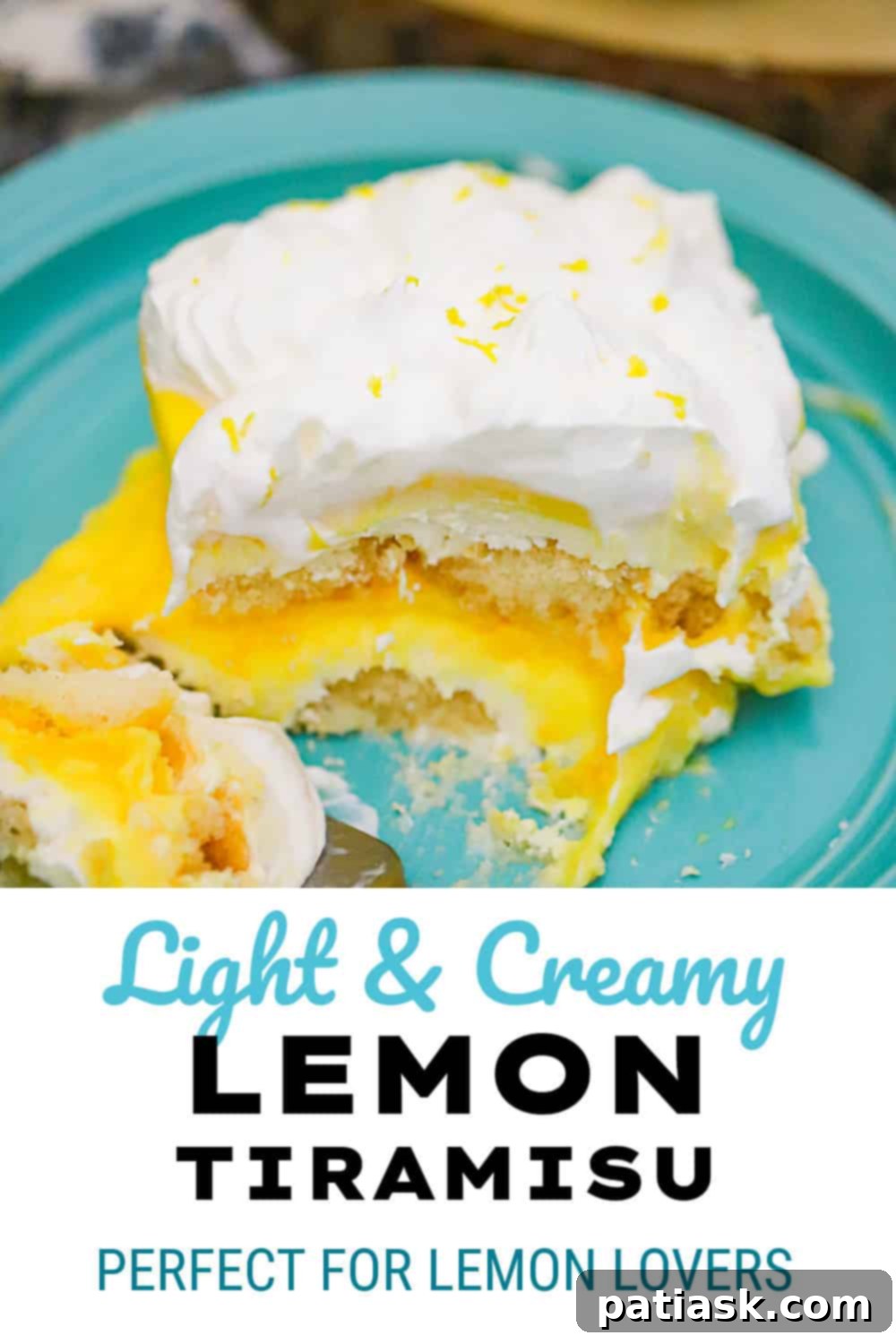 Lemony Tiramisu Delight 8 Light and creamy summer layered lemon dessert