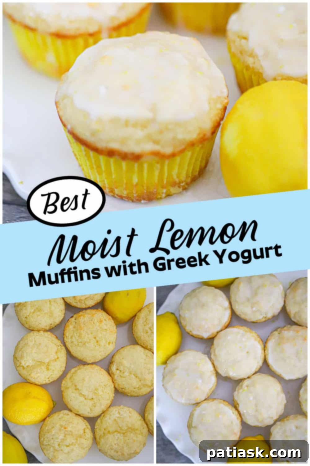 Tangy Lemon Yogurt Muffins 8 Assortment of summer baked goods including lemon muffins