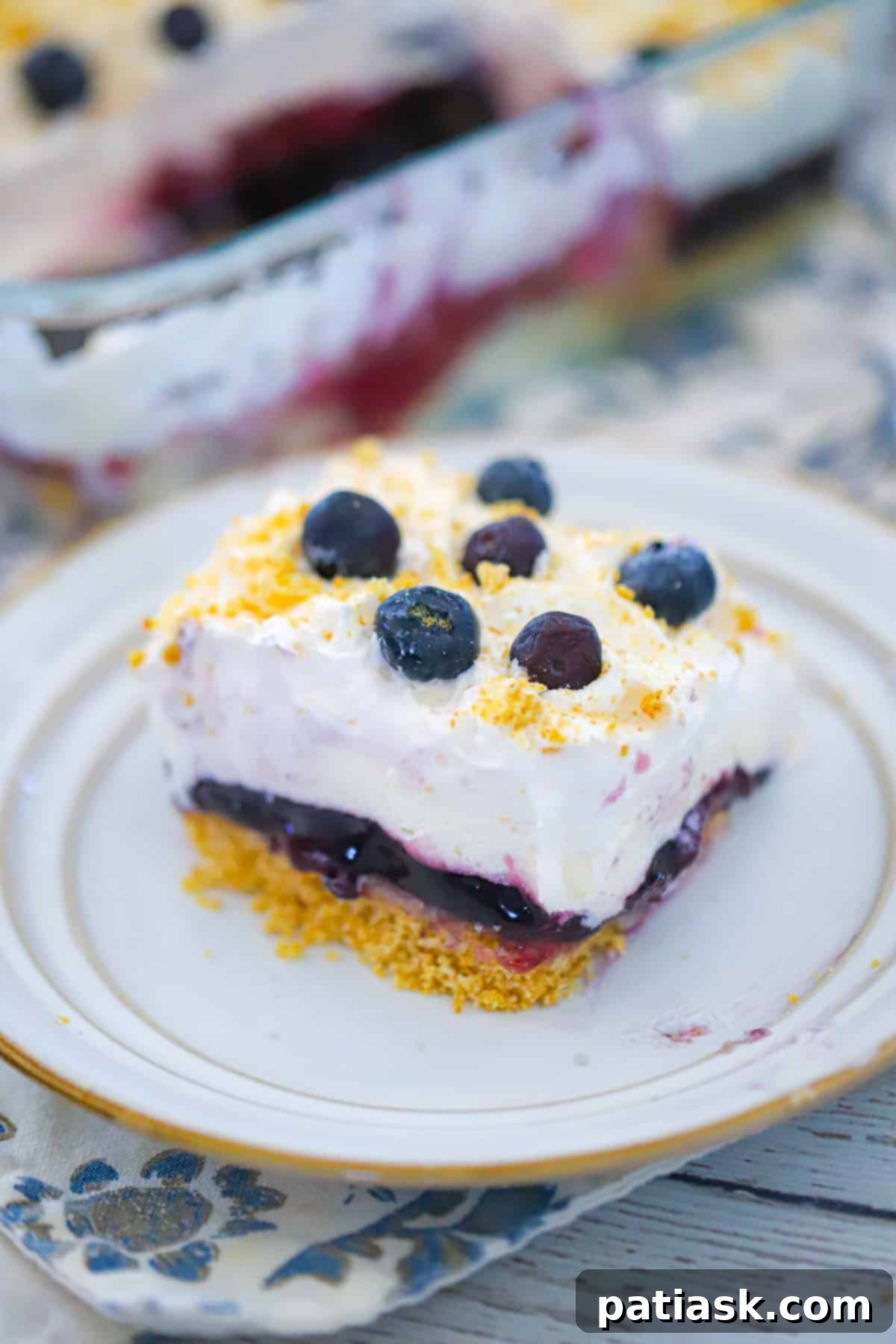 Effortless Blueberry Cheesecake Dream 6 Easy blueberry cheesecake delight cream cheese dessert with multiple layers