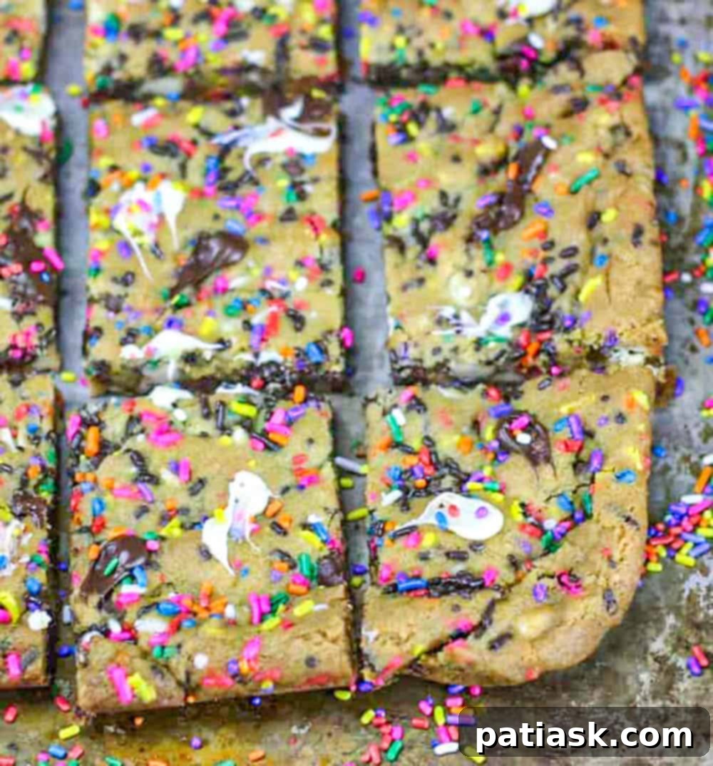 Party Funfetti Chocolate Chip Bars 4 Funfetti Party Cookie Bars