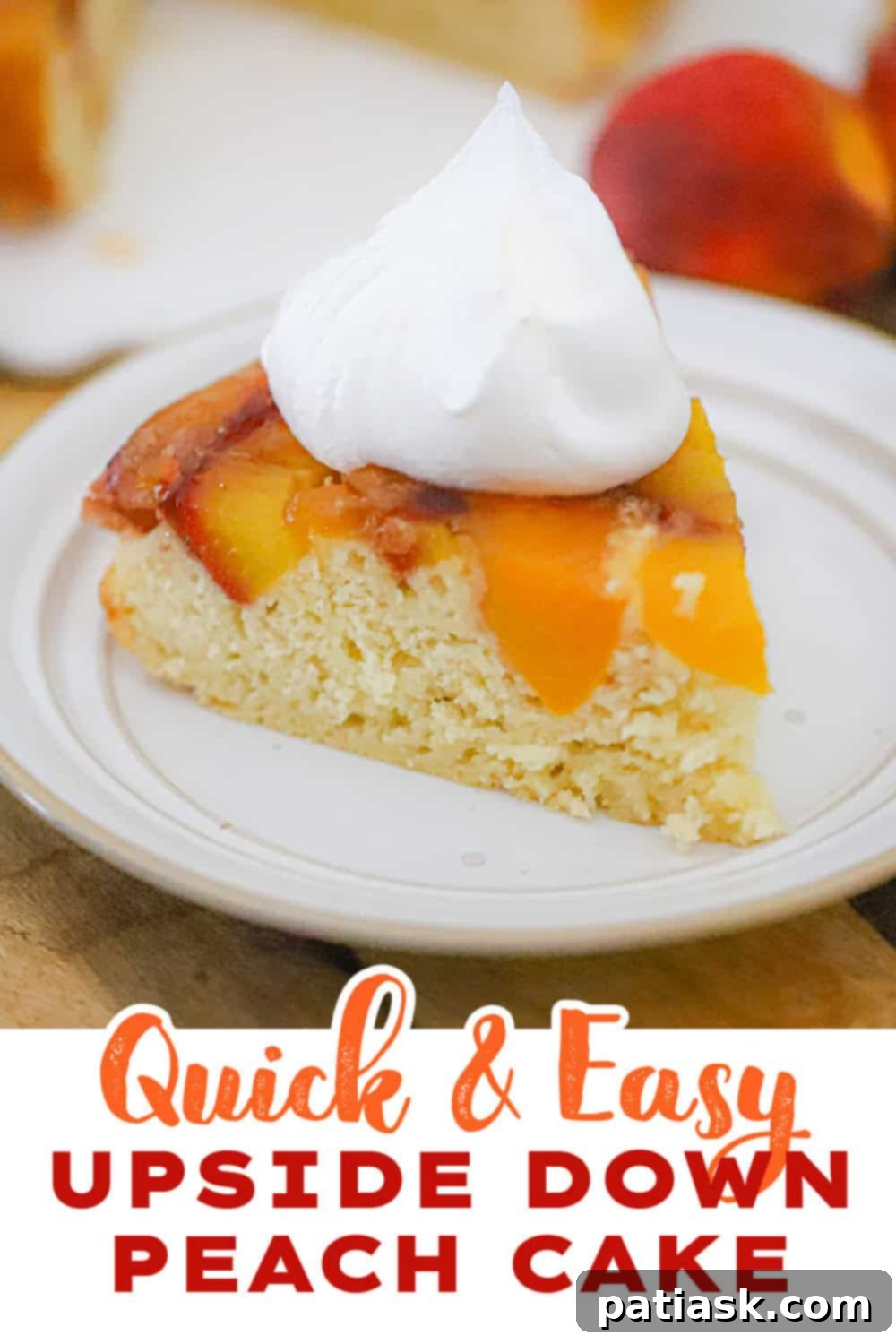 Simple Sweet Peach Flip Cake 10 FRUIT RECIPE