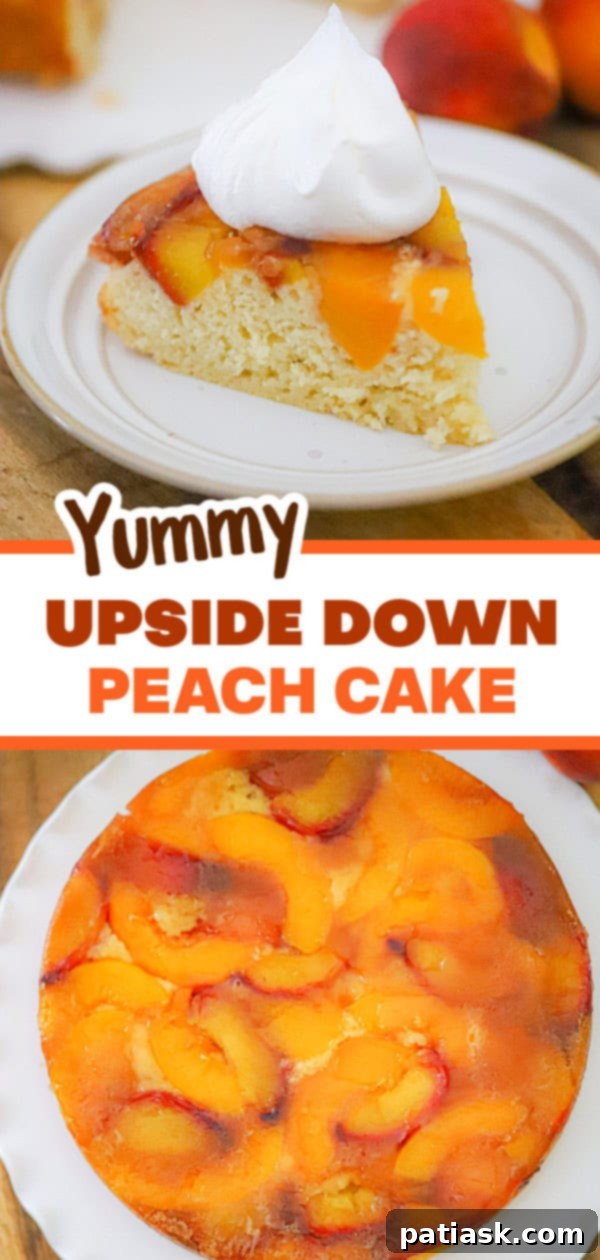 Simple Sweet Peach Flip Cake 11 FRUIT RECIPE