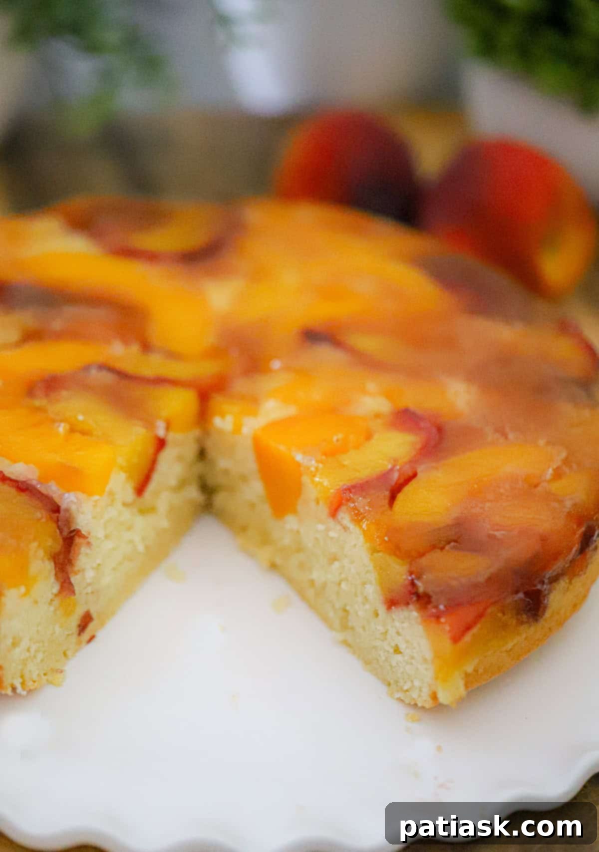 Simple Sweet Peach Flip Cake 4 Easy Peach Upside Down Cake recipe