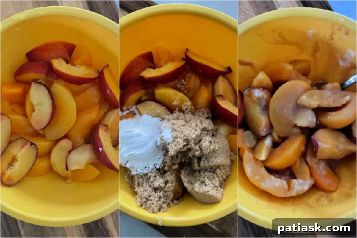 Simple Sweet Peach Flip Cake 5 tutorial for peach upside down cake