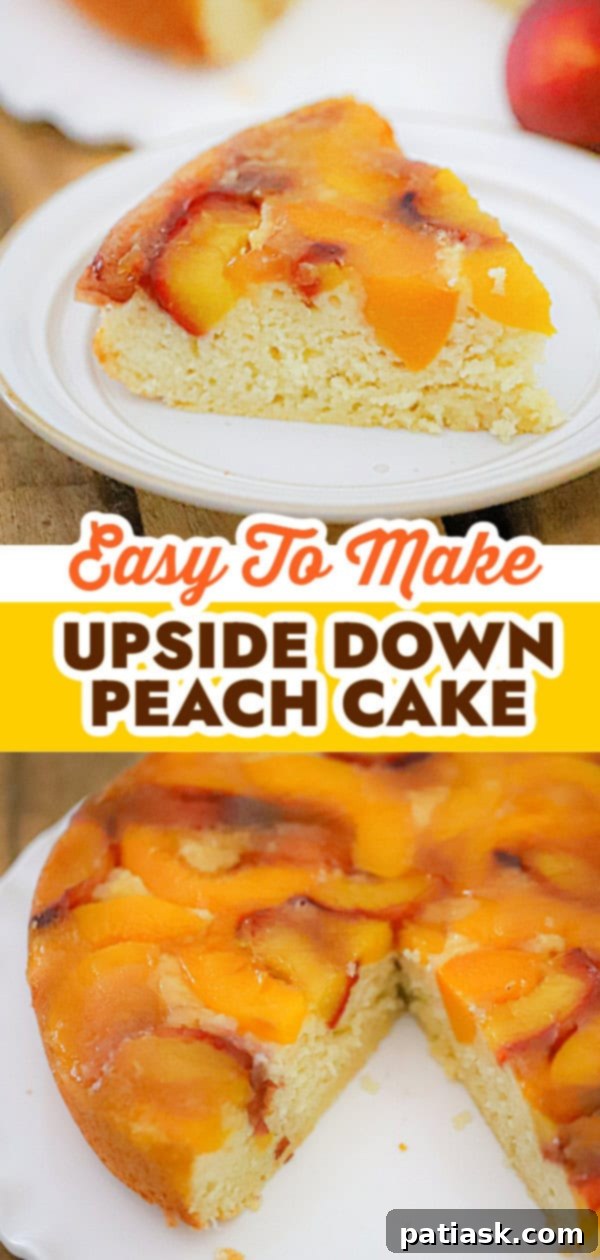 Simple Sweet Peach Flip Cake 9 FRUIT RECIPE
