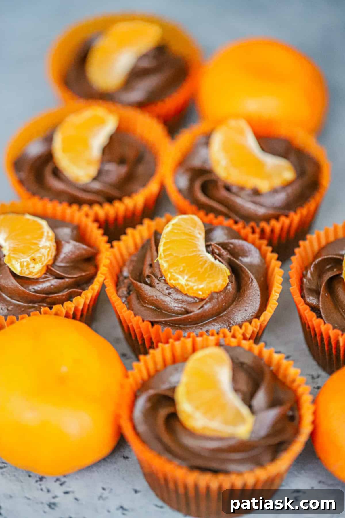 homemade orange chocolate brownie bites