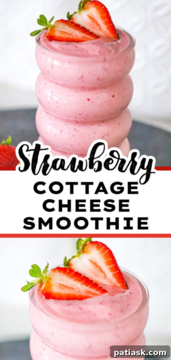 Strawberry Cottage Cheese Smoothie Recipe