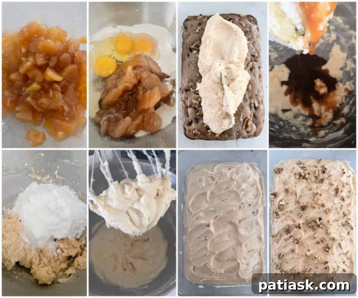 Autumn Apple Spice Cake with Creamy Caramel 5 how to make apple spice cake