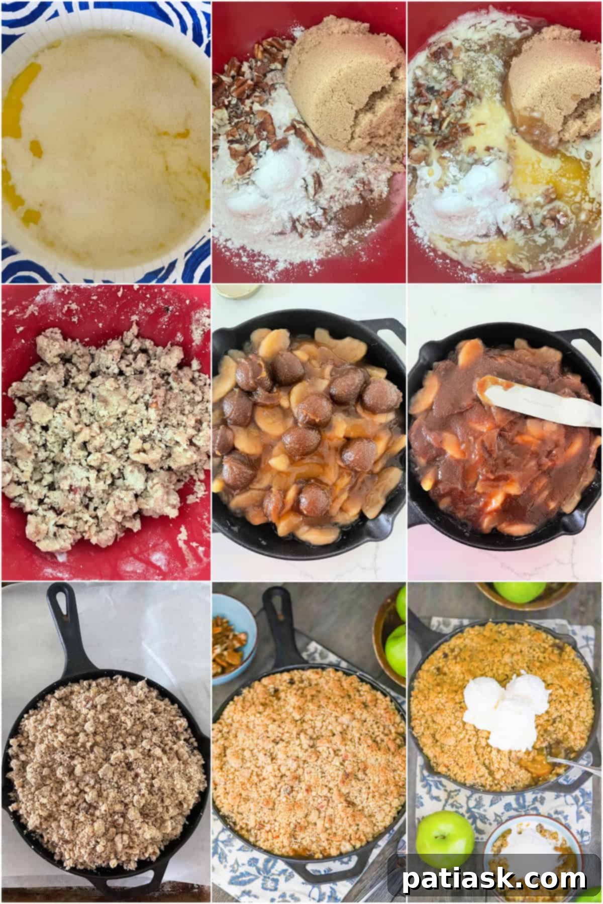 Golden Caramel Apple Crumble 5 easy caramel apple crisp
