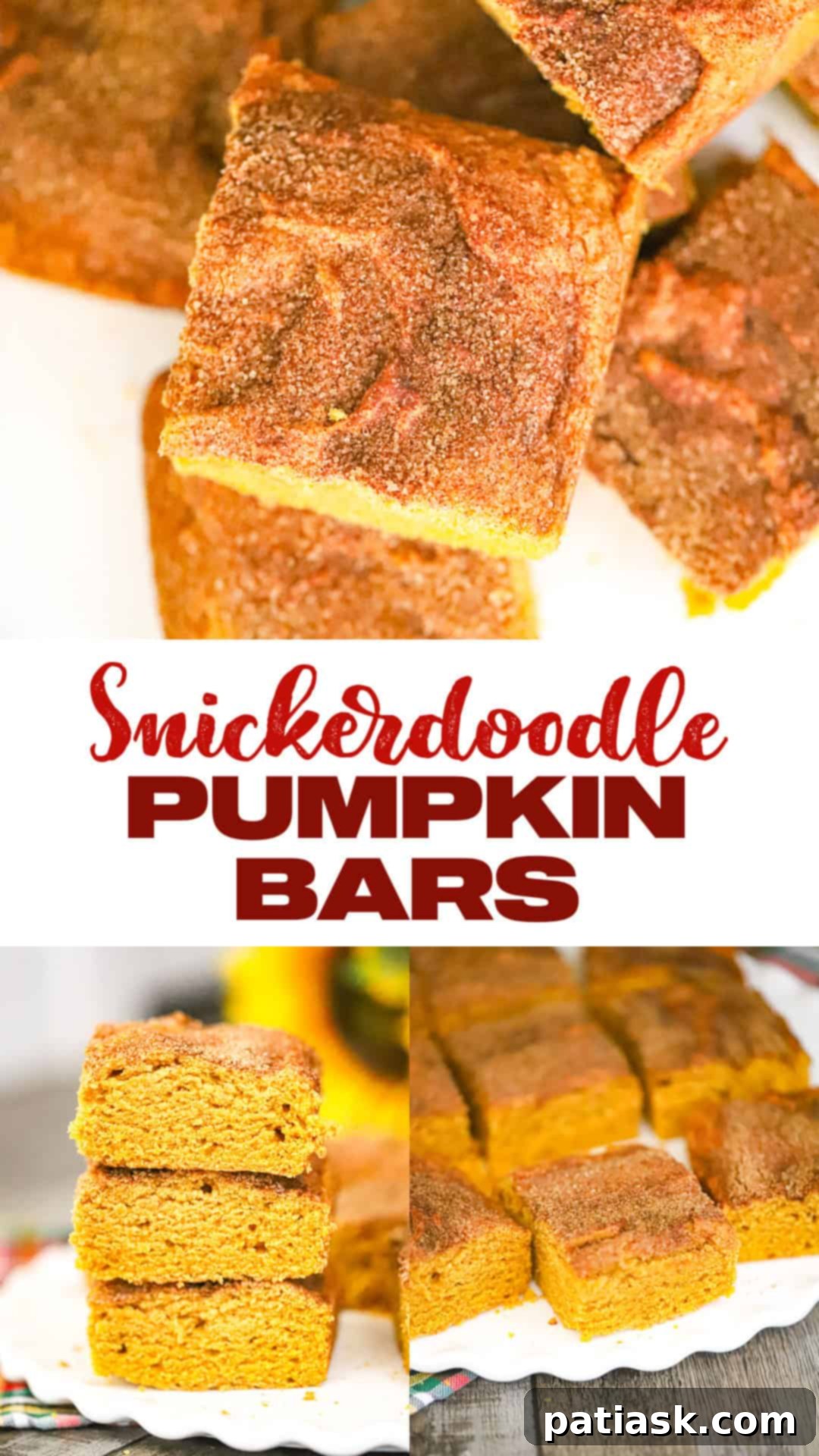Perfect Autumn Snickerdoodle Bars 7 fall dessert