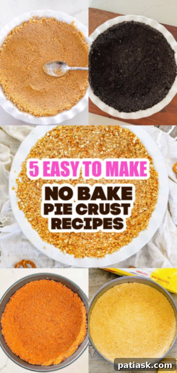 Quick & Delicious: 5 No-Bake Pie Crust Ideas 2 5 Effortlessly Delicious No Bake Pie Crust Recipes