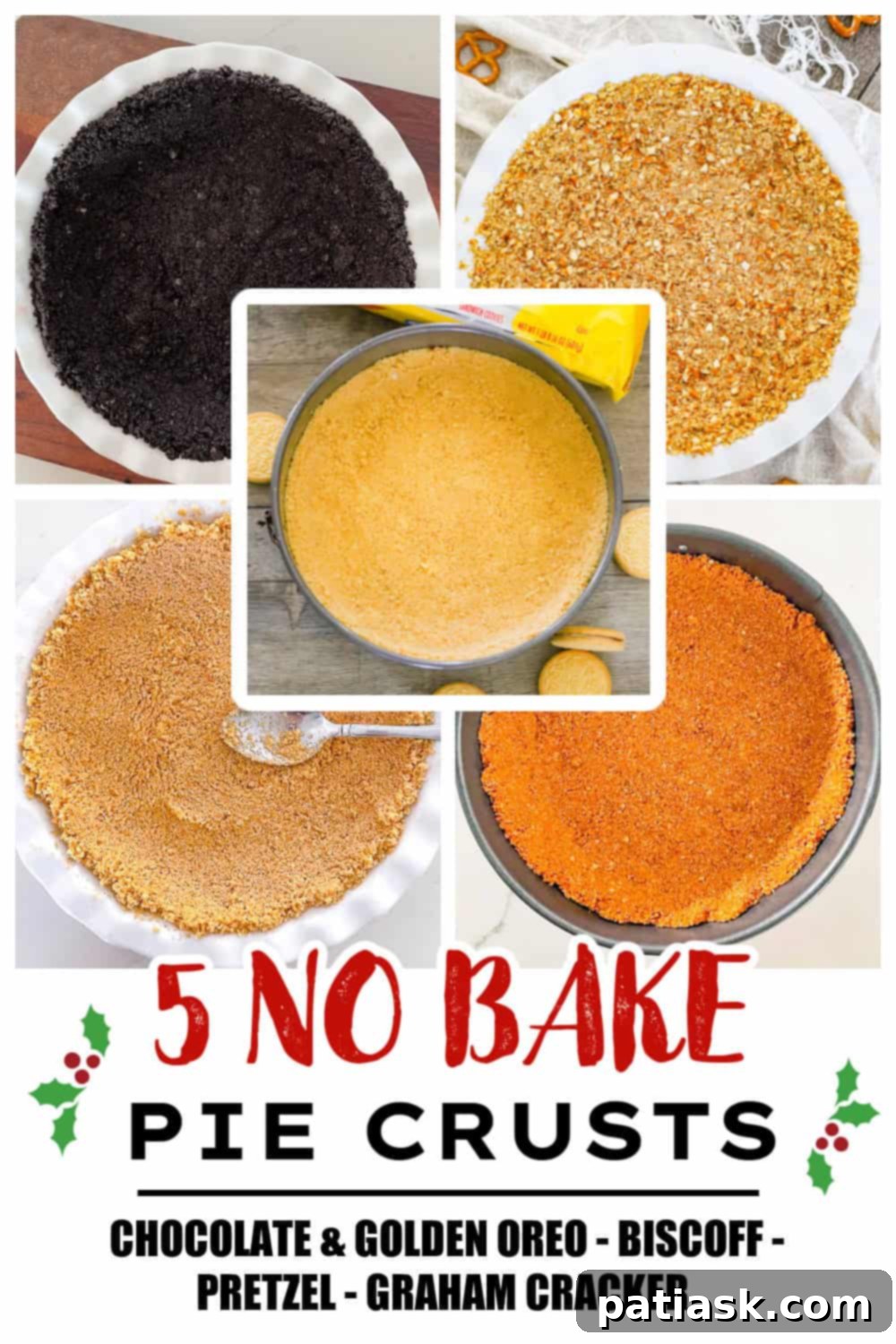 Quick & Delicious: 5 No-Bake Pie Crust Ideas 9 cookie recipes