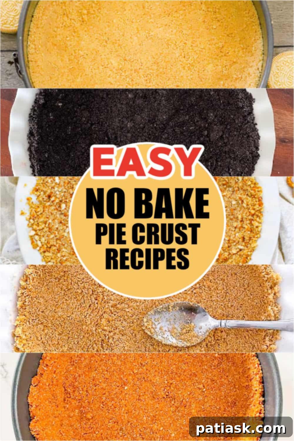Quick & Delicious: 5 No-Bake Pie Crust Ideas 10 cookie recipes