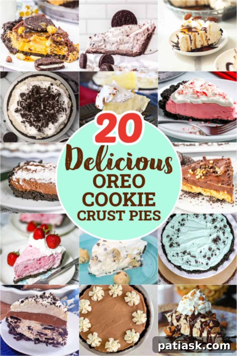 20 Decadent Oreo Crust Pies 2 Oreo Crusted Pies