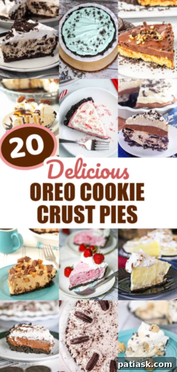 20 Decadent Oreo Crust Pies 21 Pies with Oreo Crusts