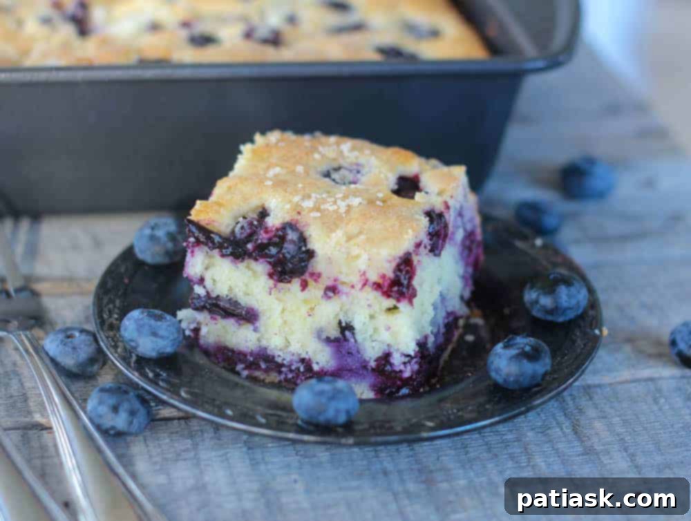 Buttermilk Blueberry Explosion Cake