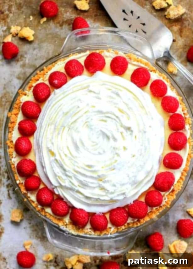 Luscious Red Raspberry Lemon Dream Pie