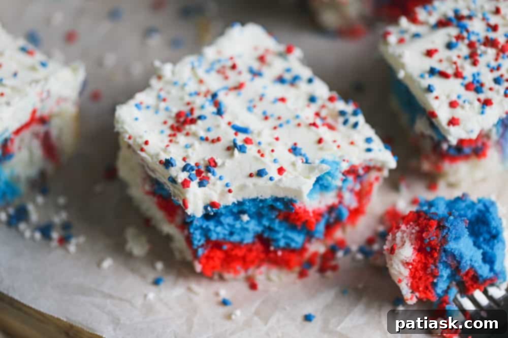 Stars and Stripes Vintage Cake 7 tie dye Retro Red White and Blue Cake patriotic recipe