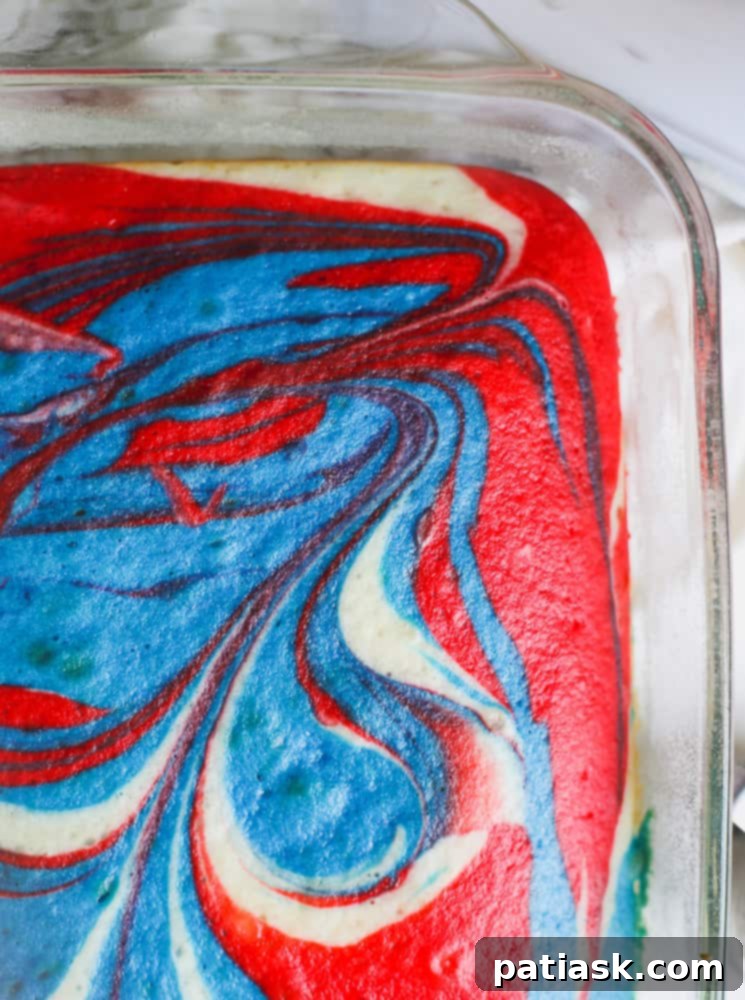 Stars and Stripes Vintage Cake 4 tie dye Retro Red White and Blue Cake recipe 4th of July patriotic