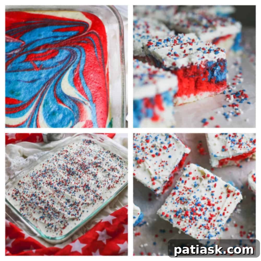 Stars and Stripes Vintage Cake 6 Retro Red White and Blue Cake Recipe