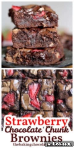 Strawberry Chocolate Chunk Brownies