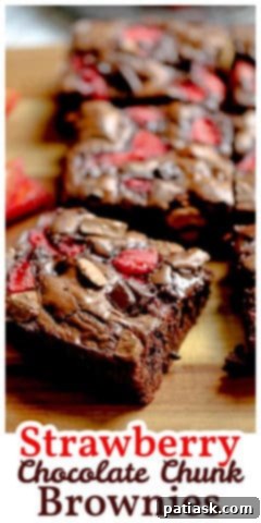 Strawberry Chocolate Chunk Brownies