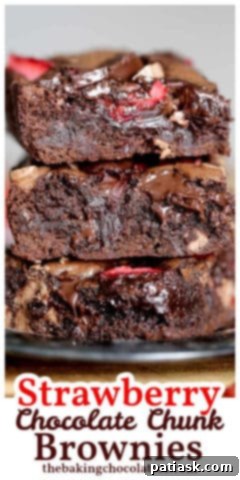 Strawberry Chocolate Brownies
