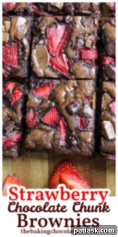 Strawberry Chocolate Chunk Brownies